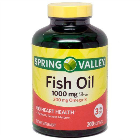 Picture of Spring Valley All Natural Fish Oil Heart Health 1000 Mg 300 Mg Omega-3 200 So