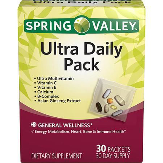 Picture of Spring Valley Ultra Daily Pack Vitamins & Minerals For Men & Women 1 Box