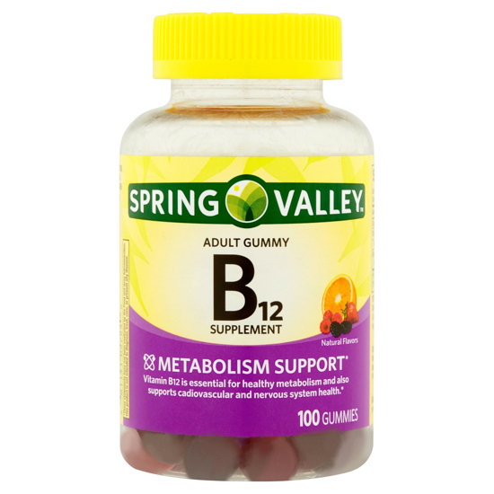 Picture of Spring Valley Adult Gummy B12 500 mg Per Serving 100 ct Metabolism Support
