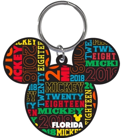 Picture of Disney 2018 Mickey Icon Multicolored Laser Keychain Keyring