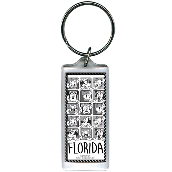 Picture of Disney Minnie Daisy Dots Lucite Keychain (Florida namedrop)