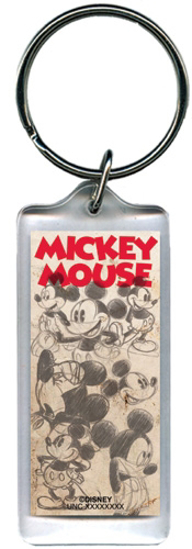 Picture of Disney Sketchie Mickey Vintage Lucite Keychain