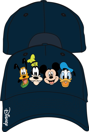 Picture of Disney Adult Crazy 4 Mickey Goofy Donald Pluto Baseball Hat, Multi