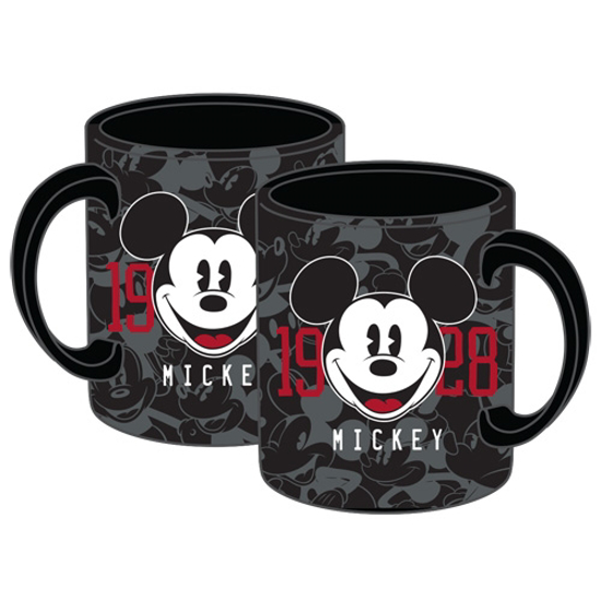 Picture of Disney Mickey Mouse Big Face Relief  Black Mug 14oz