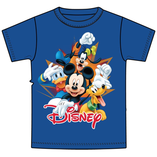 Picture of Disney Youth Burst Mickey Donald Pluto Goofy Royal Blue T-Shirt