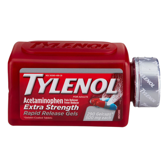 Picture of Tylenol Extra Strength Rapid Release Gels 290 ct