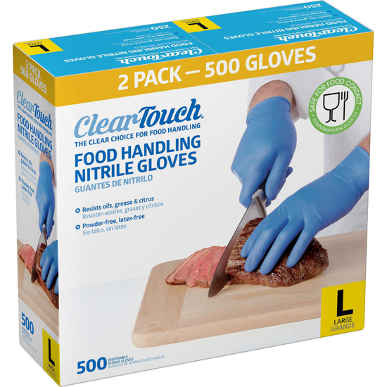 Picture of Clear Touch Food Handling Nitrile Gloves 500 ct Large