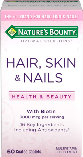 Nature's Bounty® Optimal Solutions Hair Skin & Nails Formula 60 Tablets