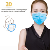 Disposable Breathable Face Mask 3 Layper Ear Loop 50 pcs