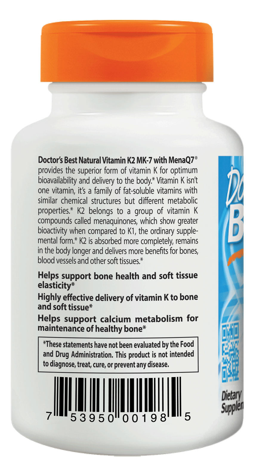 Usa Angel Doctor S Best Natural Vitamin K2 MK 7 With MenaQ7 Non