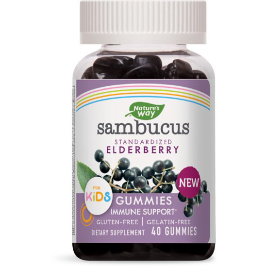 Sambucus Kids Standardized Elderberry Gummies Immune Support Supplement 40 ct