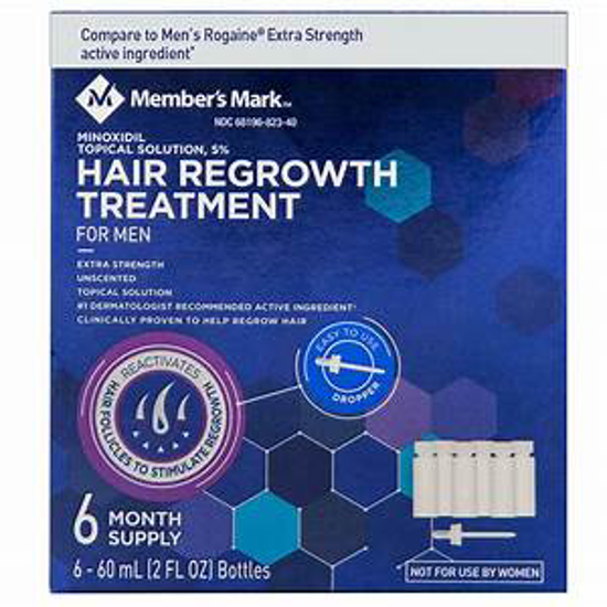 Member's Mark Minoxidil 5%, Hair Regrowth Treatment for Men 2 fl. oz. 6 ct.