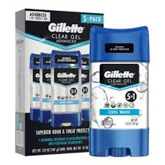 Gillette Advanced Clear Gel Antiperspirant 3.8 oz 5 count