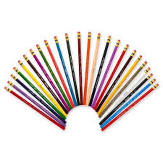 Prismacolor Col Erase Colored Woodcase Pencils with Eraser 24 Pencils