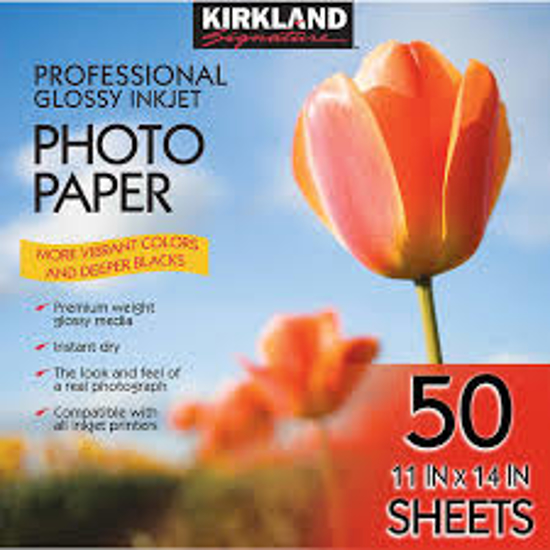 Kirkland Signature 11 X 14 Professional Glossy Inkjet Photo Paper