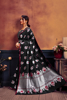 Picture of Banarasi Saree Indian Silk Designer Jacquard Sari Woven Blouse Ethnic Wedding
