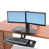 Picture of Ergotron WorkFit-A Sit-Stand Workstation with Suspended Keyboard (for dual monitors)