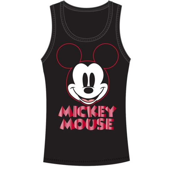 Picture of Junior Tank Top Smile Mickey Black Red