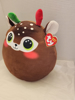 Picture of Ty Squish-A-Boo - Christmas Minx the Brown Reindeer Small 10''
