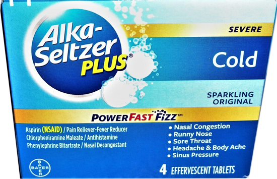 Picture of Alka-Seltzer Plus Cold Sparkling Original 4 Tablets