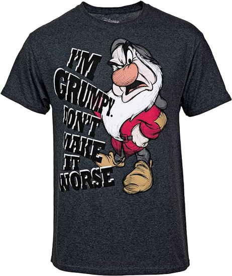 Picture of Disney I'm Grumpy Don't Make It Worse T-Shirt Small