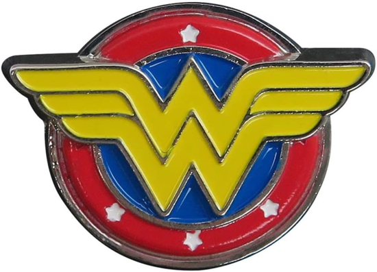 Picture of DC Comics Wonder Woman Colored Logo Pewter Lapel Pin