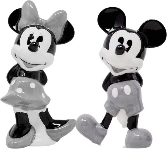 Picture of Disney Mickey Minnie Tonal Salt & Pepper Shaker Gray