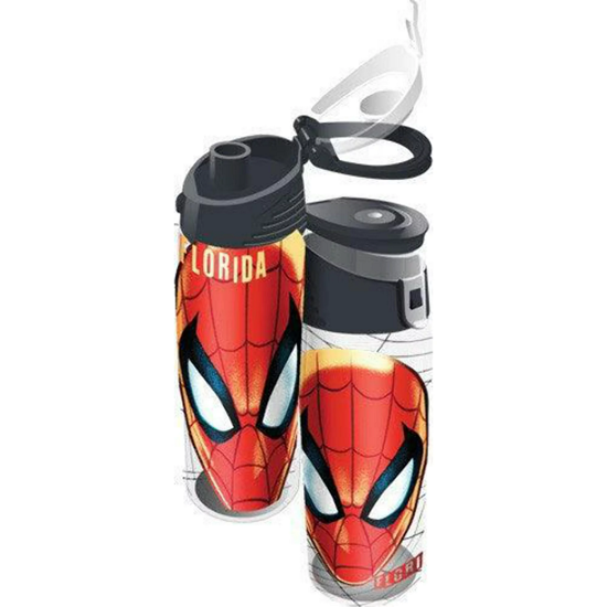 Picture of Spiderman Head Flip Top Water Bottle