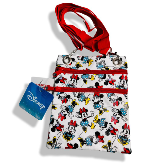 Picture of Disney Minnie Mouse All Over Passport Bag White