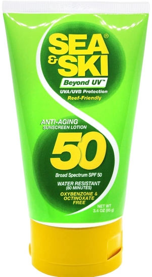 Picture of Sea & Ski SPF 50 Reef Friendly Broad Spectrum Sunscreen Lotion 3.4 fl oz