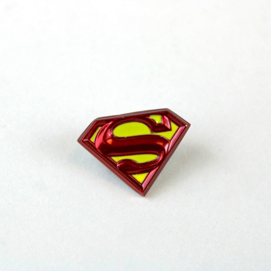 Picture of DC Comics Superman Colored Logo Pewter Lapel Pin
