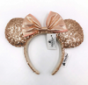 Picture of Disney Minnie Mouse Sequin Ear Headband for Adults Rose Gold