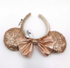Picture of Disney Minnie Mouse Sequin Ear Headband for Adults Rose Gold