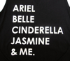 Picture of Disney Princess Ariel Belle Cinderella and Me Tank Top XL