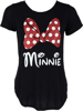 Picture of Disney Women's Fashion Glitter Minnie Mouse Bow T Shirt Small