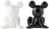 Picture of Disney Mickey Mouse Sitting Ceramics Salt and Pepper Shakers 3.5 Inch Black and White