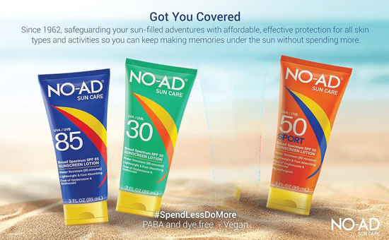 Picture of No Ad Sunscreen SPF 30, SPF 50, SPF 85
