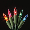 Picture of Home Accents Holiday 20 ft. 100-Lights String-to-String Incandescent Lights Mini Bulb Multi Color