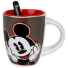 Picture of Disney Mickey Shorts Espresso Cup with Spoon Grey Red