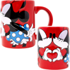 Picture of Mickey Minnie Love 14oz Relief Mug Red