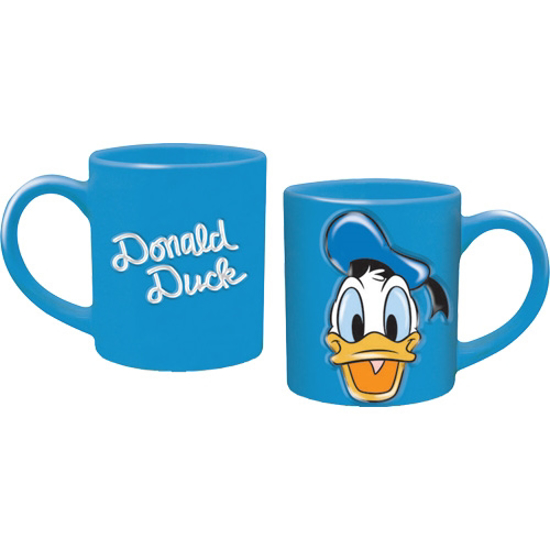 Picture of Disney Donald Duck Full Face 3D Text Relief 11oz Mug Aqua Blue