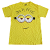 Picture of Disney Minion Big Face Sigh Adult T Shirt Yellow