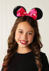 Picture of Disney Minnie Mouse Red And Pink Bow Ears Headband Costume Assorted