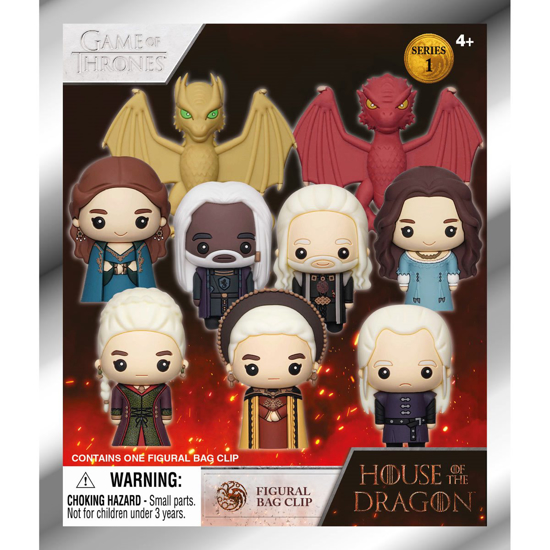 Picture of House of the Dragon Series 1 Figural Bag Clip Blind Pack