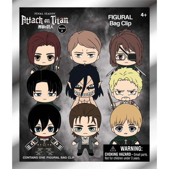 Picture of Attack On Titan Series 2 Figural Bag Clip Blind Pack