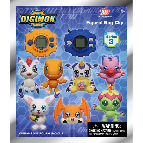 Picture of Digimon Series 3 Figural Bag Clip Blind Pack