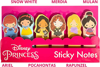 Picture of Disney Princess Sticky Notes Set Girl Back to School Supplies 2024