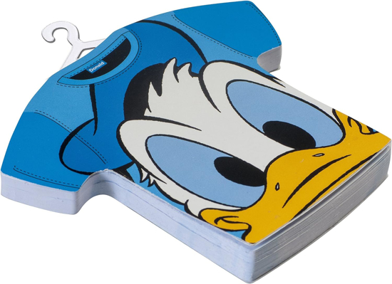 Picture of Disney Donald Duck Face Sticky Notes T-Shirt Shaped Novelty Office and Desk Supplies 2024