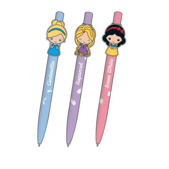 Picture of Disney Princess 3 Pack Soft Touch Ball Pen Set Cinderella Rapunzel Snow White