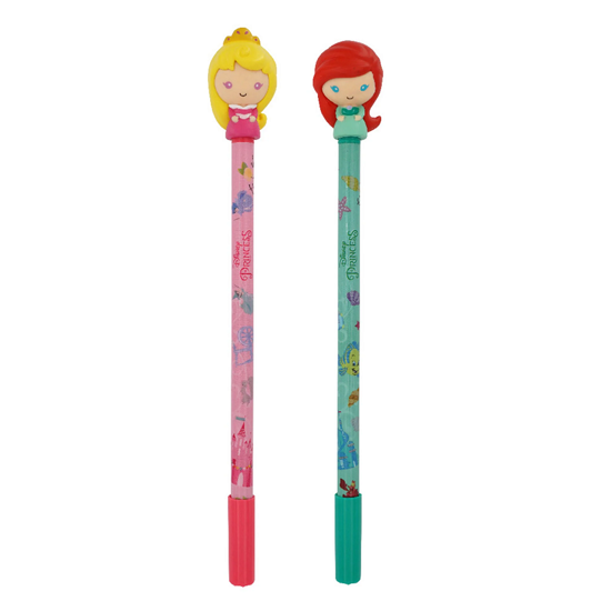 Picture of Disney Princesses 2 Pack Novelty Gel Pen Aurora And Ariel
